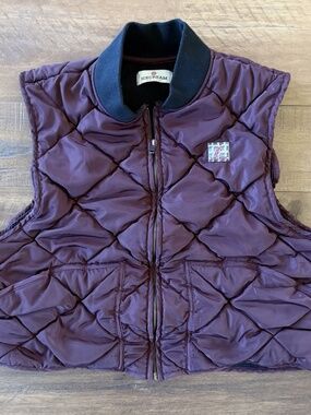 Icecream BBC Purple Diamond-Quilted Puffer Vest Gilet Sz XL